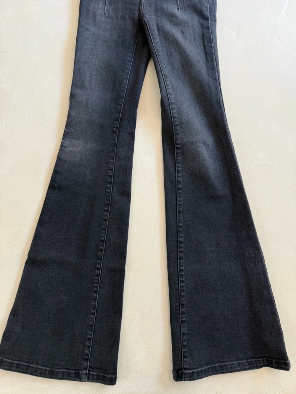 Free People Black Ultra High Flare Jean 25